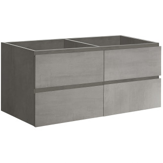 CERANO - Koupelnová skříňka pod umyvadlo Carole - betonově šedá - 158x48x45 cm