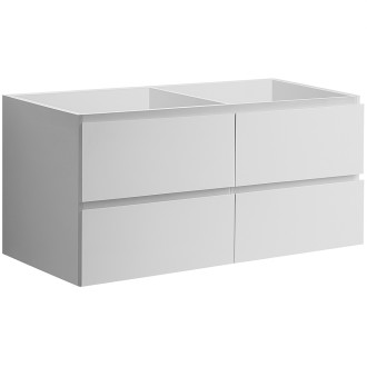 CERANO - Koupelnová skříňka pod umyvadlo Carole - bílá matná - 119x48x45 cm