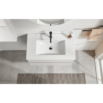 CERANO - Koupelnová skříňka pod umyvadlo Carole - bílá matná - 59x48x45 cm