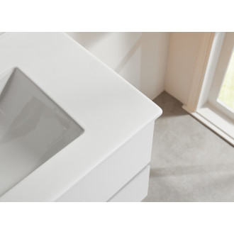 CERANO - Koupelnová skříňka pod umyvadlo Carole - bílá matná - 59x48x45 cm