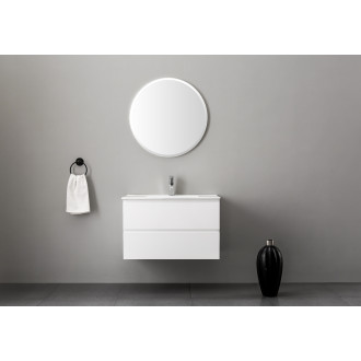 CERANO - Koupelnová skříňka pod umyvadlo Carole - bílá matná - 79x48x45 cm