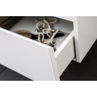 CERANO - Koupelnová skříňka pod umyvadlo Carole - bílá matná - 99x48x45 cm