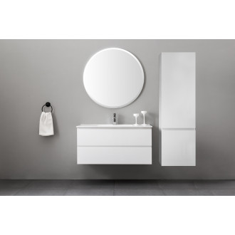 CERANO - Koupelnová skříňka pod umyvadlo Carole - bílá matná - 99x48x45 cm