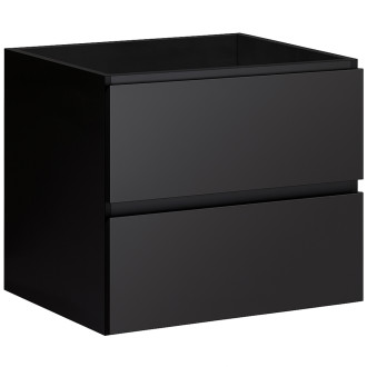 CERANO - Koupelnová skříňka pod umyvadlo Carole - černá matná - 69x48x45 cm