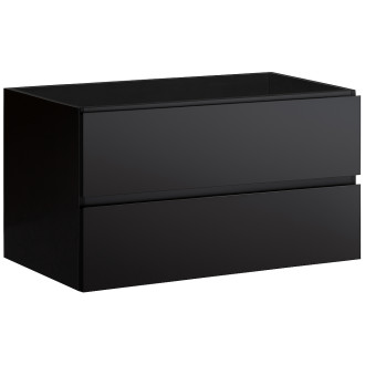 CERANO - Koupelnová skříňka pod umyvadlo Carole - černá matná - 99x48x45 cm