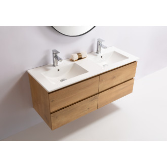 CERANO - Koupelnová skříňka pod umyvadlo Carole - dub medový - 138x48x45 cm