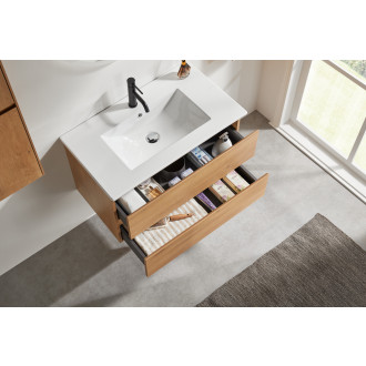 CERANO - Koupelnová skříňka pod umyvadlo Carole - dub medový - 79x48x45 cm