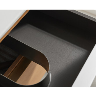 CERANO - Koupelnová skříňka pod umyvadlo s úchytkou Velora - dub medový, úchytka chrom - 119x53x46,5 cm