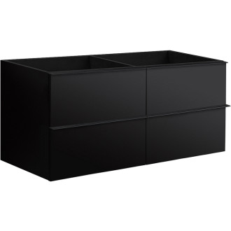 CERANO - Koupelnová skříňka pod umyvadlo Velora - černá matná - 120x49,8x45,2 cm