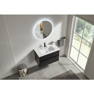 CERANO - Koupelnová skříňka pod umyvadlo Velora - černá matná - 60x49,8x46 cm