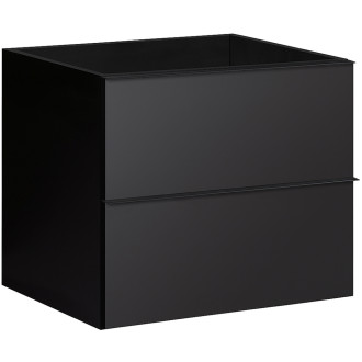 CERANO - Koupelnová skříňka pod umyvadlo Velora - černá matná - 70x49,8x46 cm