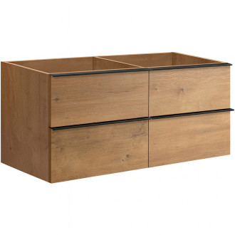 CERANO - Koupelnová skříňka pod umyvadlo Velora - dub medový - 120x49,8x45,2 cm