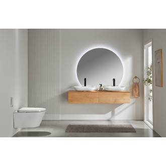 CERANO - Koupelnová skříňka pro umyvadla na desku Noira - dub medový - 120x48x28 cm