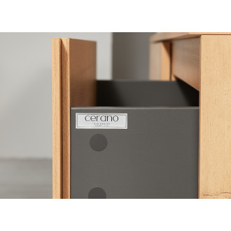 CERANO - Koupelnová skříňka pro umyvadla na desku Noira - dub medový - 120x48x28 cm