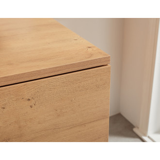 CERANO - Koupelnová skříňka pro umyvadla na desku Noira - dub medový - 120x48x28 cm