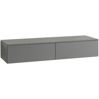 CERANO - Koupelnová skříňka pro umyvadla na desku Noira - šedá matná - 120x48x28 cm