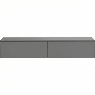 CERANO - Koupelnová skříňka pro umyvadla na desku Noira - šedá matná - 120x48x28 cm