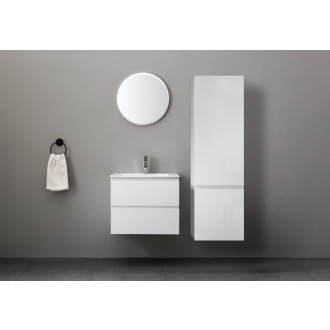 CERANO - Koupelnová skříňka vysoká Carole - bílá matná - 45x150x34 cm