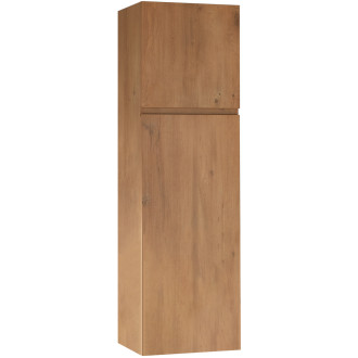 CERANO - Koupelnová skříňka Carole - vysoká - dub medový - 45x150x34 cm