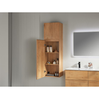 CERANO - Koupelnová skříňka vysoká Carole - dub medový - 45x150x34 cm