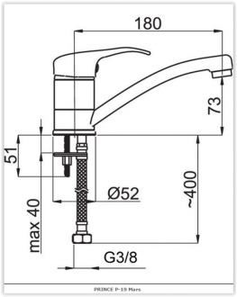 baterie Prince P-19 Star umyvadlová stojánková OLBAP19M