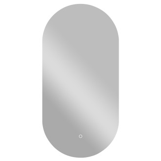 CERANO - Koupelnové LED zrcadlo Argento - 50x100 cm