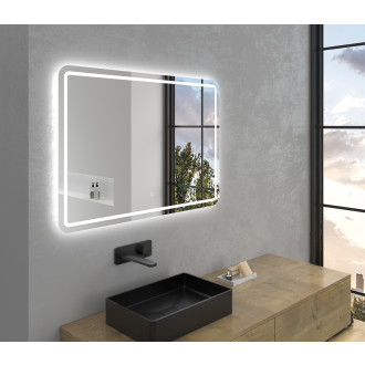 CERANO - Koupelnové LED zrcadlo Aspetto - 100x70 cm