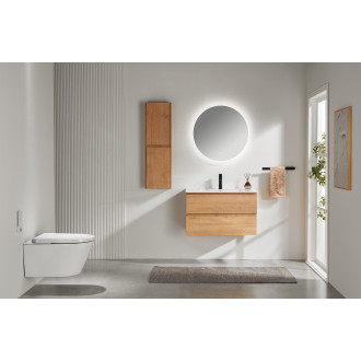 CERANO - Koupelnové LED zrcadlo Aureo - Ø 80 cm