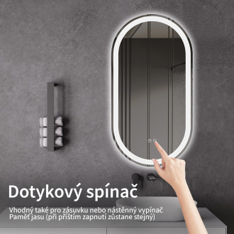 CERANO - Koupelnové LED zrcadlo Ayvo - 40x60 cm