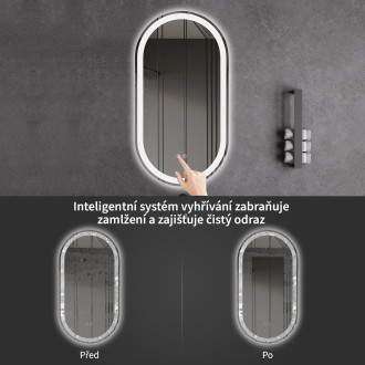 CERANO - Koupelnové LED zrcadlo Ayvo - 40x60 cm