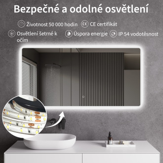 CERANO - Koupelnové LED zrcadlo Grande - 60x80 cm