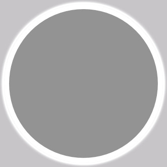 CERANO - Koupelnové LED zrcadlo Lavoro - Ø60 cm