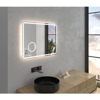 CERANO - Koupelnové LED zrcadlo Lucido - 80x60 cm