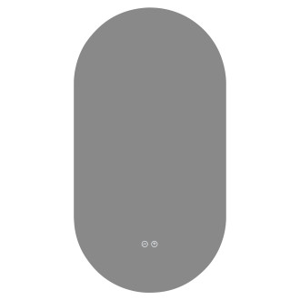 CERANO - Koupelnové LED zrcadlo Luno - 40x80 cm