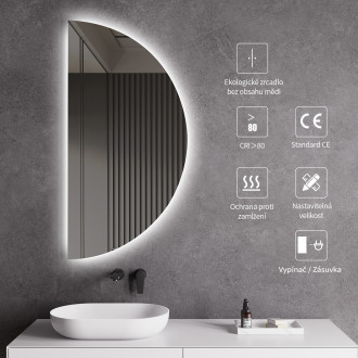 CERANO Koupelnové LED zrcadlo Mare 50x100