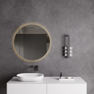 CERANO - Koupelnové LED zrcadlo Nome - Ø 80 cm