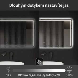 CERANO Koupelnové LED zrcadlo Retano 100x70 cm CER-NT2151-100X70