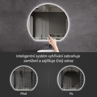 CERANO - Koupelnové LED zrcadlo Rondo - Ø 120 cm