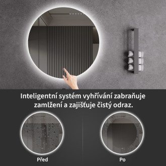 CERANO - Koupelnové LED zrcadlo Specchio - Ø 80 cm