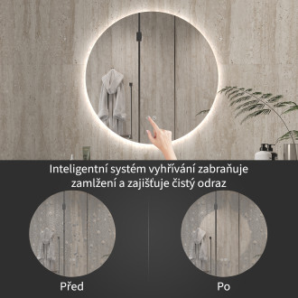 CERANO - Koupelnové LED zrcadlo Verido - Ø 60 cm