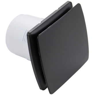 CERANO - Koupelnový axiální ventilátor, 12W, potrubí 100mm - černá matná