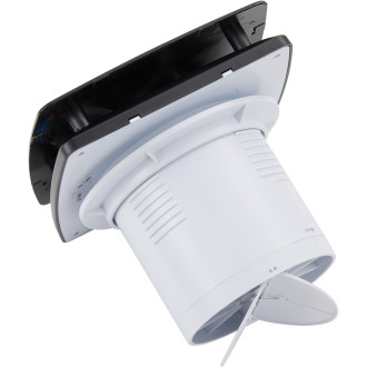 CERANO - Koupelnový axiální ventilátor, 12W, potrubí 100mm - černá matná