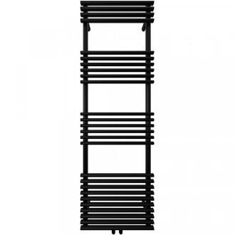 CERANO - Koupelnový elektrický radiátorový set Luigi - 600W - černá matná - 1600x500 mm