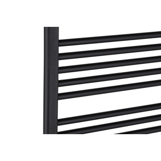 CERANO - Koupelnový radiátor Alberto - boční připojení - 716W - černá matná - 1180x650 mm