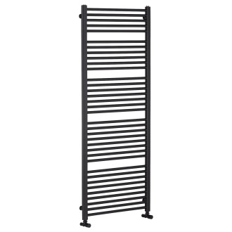 CERANO - Koupelnový radiátor Alberto - boční připojení - 999W - černá matná - 1660x650 mm
