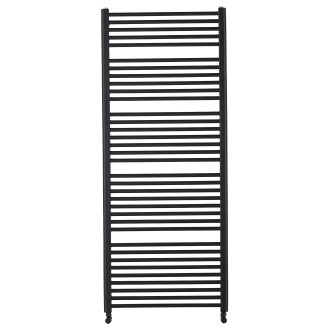 CERANO - Koupelnový radiátor Alberto - boční připojení - 999W - černá matná - 1660x650 mm