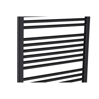 CERANO - Koupelnový radiátor Alberto - boční připojení - 999W - černá matná - 1660x650 mm