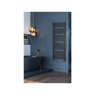 CERANO - Koupelnový radiátor Alberto - boční připojení - 999W - černá matná - 1660x650 mm