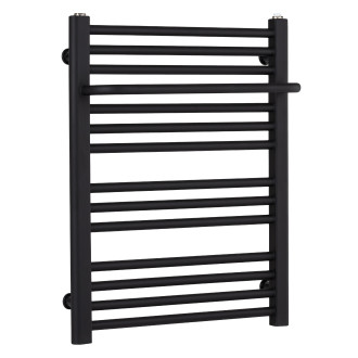 CERANO - Koupelnový radiátor Antonio - boční připojení - 351W - černá matná - 660x550mm