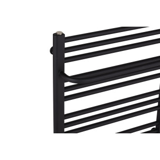 CERANO - Koupelnový radiátor Antonio - boční připojení - 351W - černá matná - 660x550mm